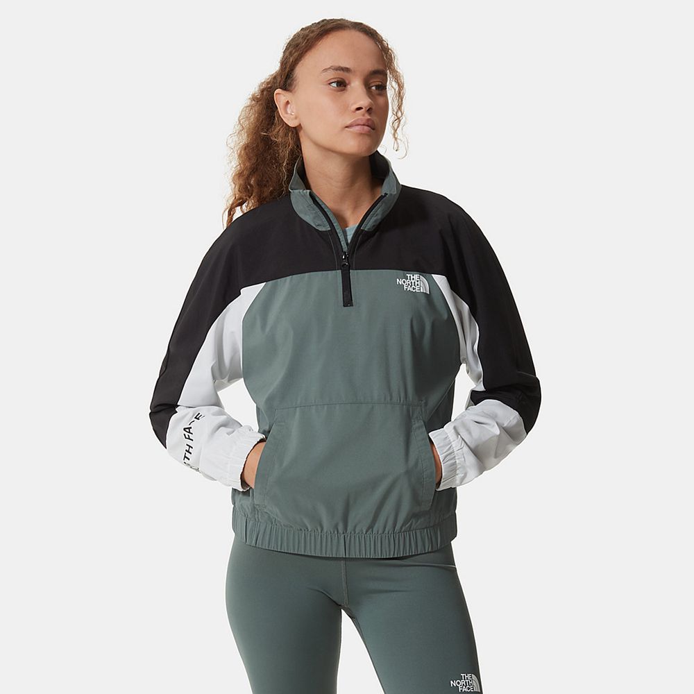 The North Face Lightweight Jackets Womens Australia - The North Face Mountain Athletics Green / Blac